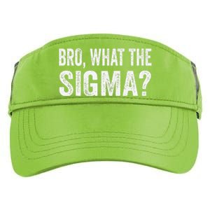 Bro What The Sigma Funny Meme Saying Sarcasm Quote Adult Drive Performance Visor