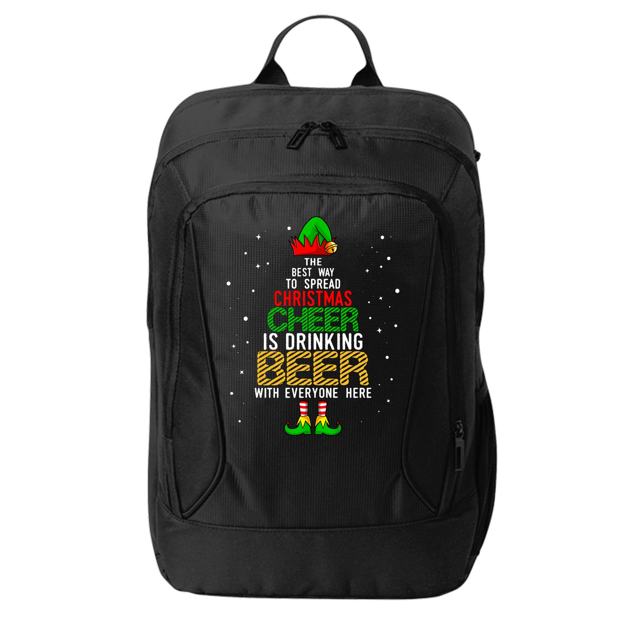 Best Way To Spread Christmas Cheer Ing Beer Funny Xmas Gift City Backpack