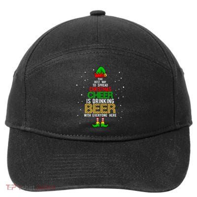 Best Way To Spread Christmas Cheer Ing Beer Funny Xmas Gift 7-Panel Snapback Hat