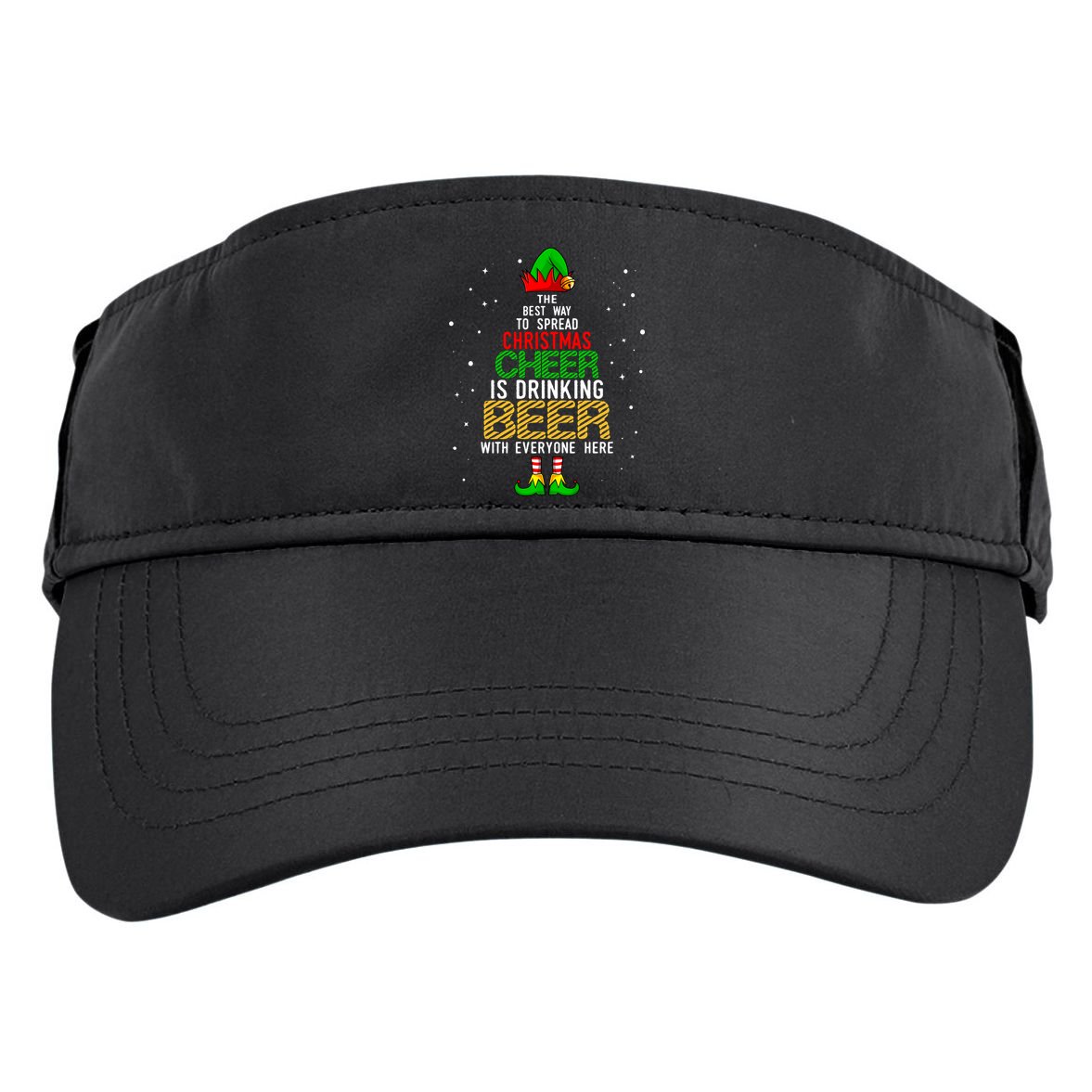 Best Way To Spread Christmas Cheer Ing Beer Funny Xmas Gift Adult Drive Performance Visor