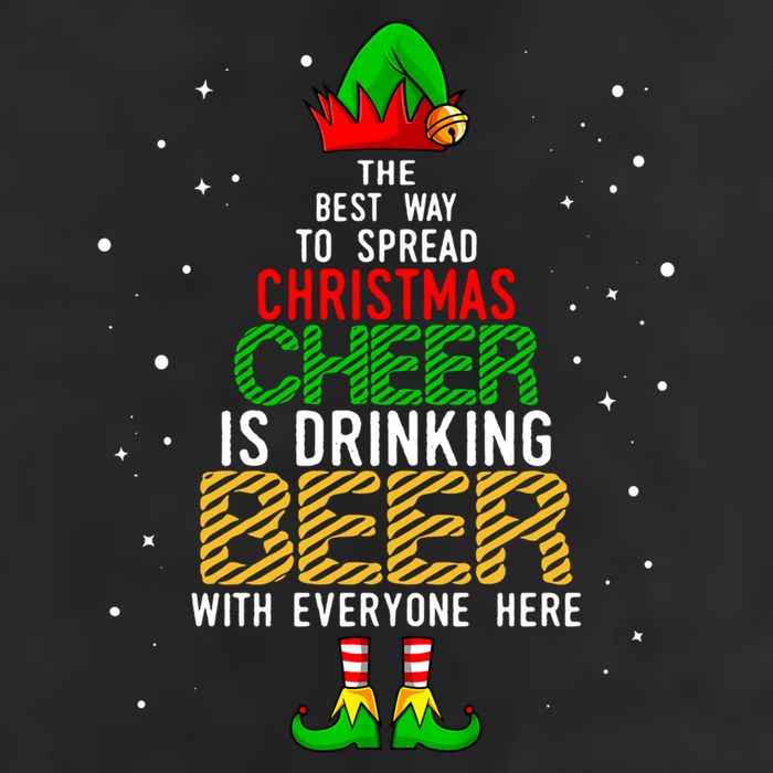 Best Way To Spread Christmas Cheer Ing Beer Funny Xmas Gift Adult Drive Performance Visor