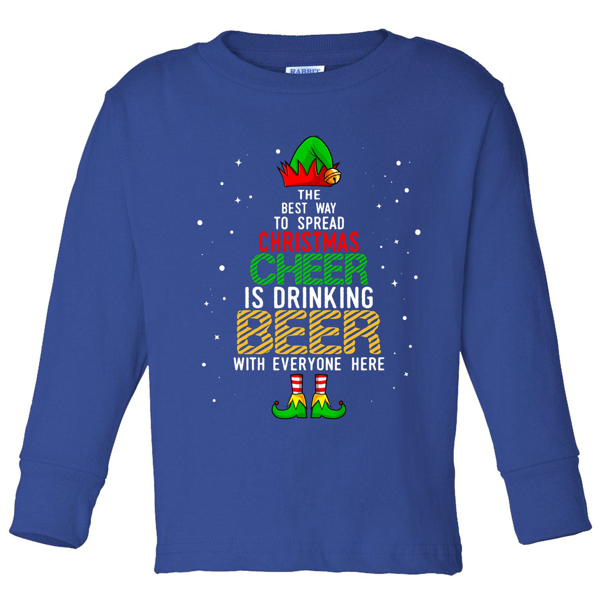 Best Way To Spread Christmas Cheer Ing Beer Funny Xmas Gift Toddler Long Sleeve Shirt