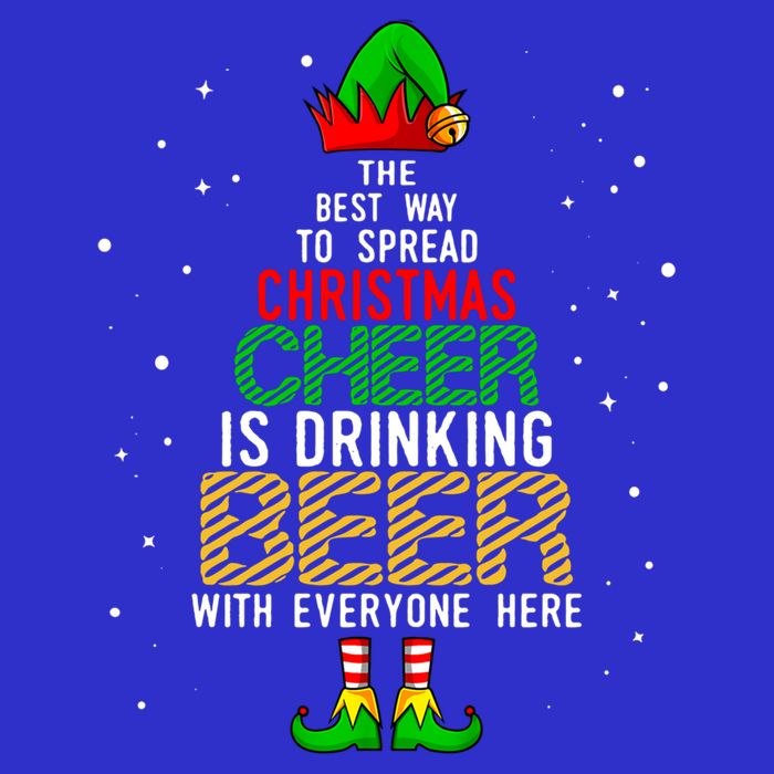 Best Way To Spread Christmas Cheer Ing Beer Funny Xmas Gift Womens T-Shirt