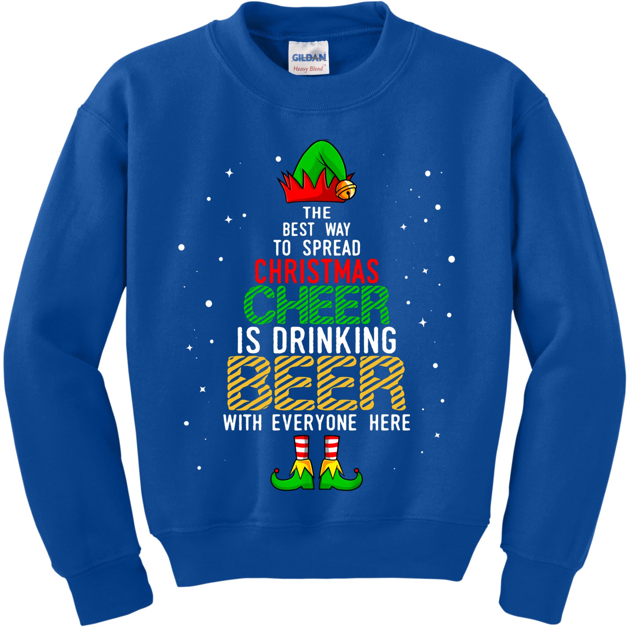 Best Way To Spread Christmas Cheer Ing Beer Funny Xmas Gift Kids Sweatshirt