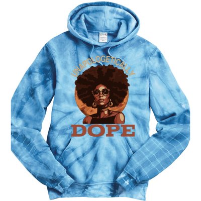 Black Wo Unapologetically Dope Juneteenth Black History Tie Dye Hoodie