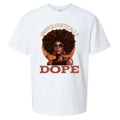 Black Wo Unapologetically Dope Juneteenth Black History Sueded Cloud Jersey T-Shirt