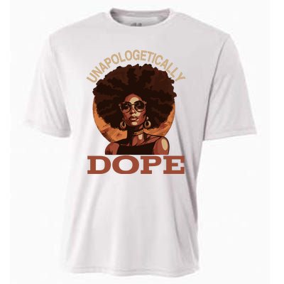 Black Wo Unapologetically Dope Juneteenth Black History Cooling Performance Crew T-Shirt