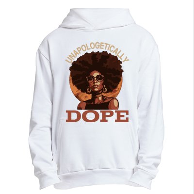 Black Wo Unapologetically Dope Juneteenth Black History Urban Pullover Hoodie