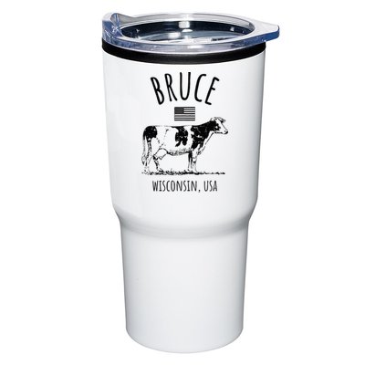 Bruce Wisconsin Usa Retro Cow Vintage Tumbler