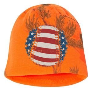 Baseball with US american flag for patriotic baseballer Kati - Camo Knit Beanie