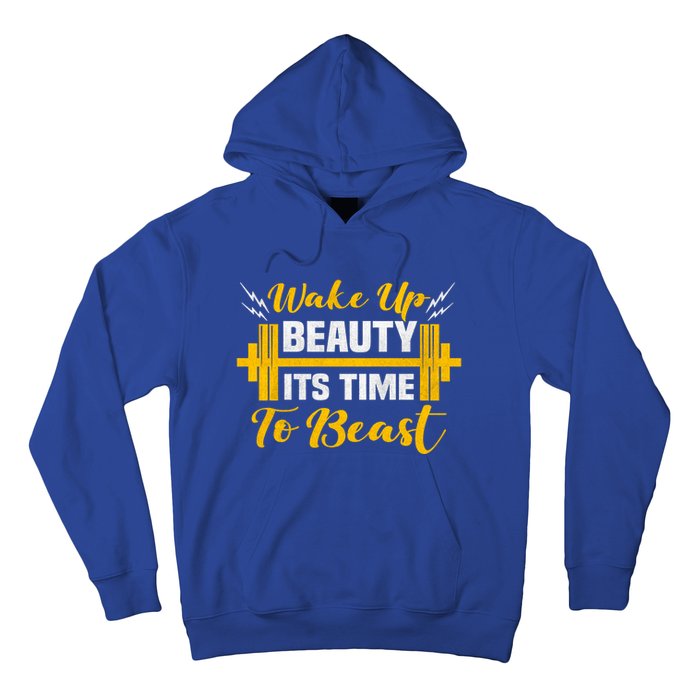 Backprint Wake Up Beauty Its Time To Beast Gift Hoodie