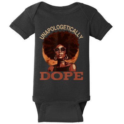 Black Women Unapologetically Dope Juneteenth Black History Baby Bodysuit