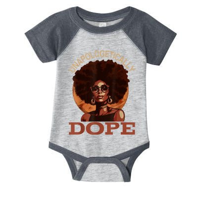 Black Women Unapologetically Dope Juneteenth Black History Infant Baby Jersey Bodysuit