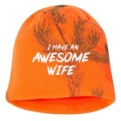 Best Wife Valentine's Day Kati - Camo Knit Beanie