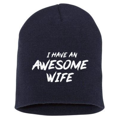 Best Wife Valentine's Day Short Acrylic Beanie