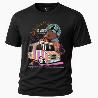 Big Worms Vintage Ice Cream Funny Design Performance Shirt