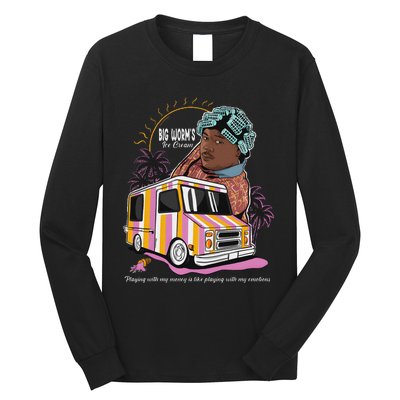 Big Worms Vintage Ice Cream Funny Design Long Sleeve Shirt