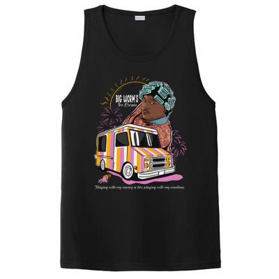 Big Worms Vintage Ice Cream Funny Design PosiCharge Competitor Tank