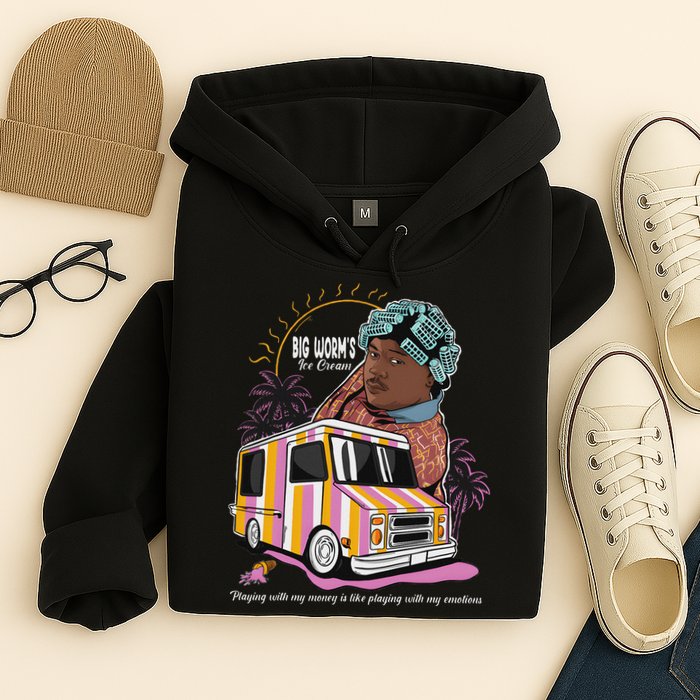 Big Worms Vintage Funny Ice Cream What Chu Want Hoodie