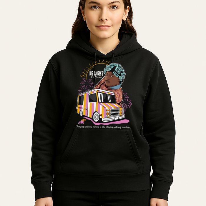 Big Worms Vintage Funny Ice Cream What Chu Want Hoodie