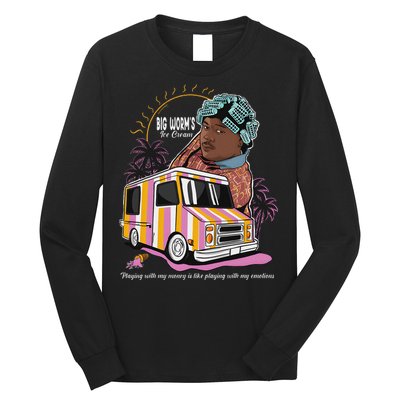 Big Worms Vintage Funny Ice Cream What Chu Want Long Sleeve Shirt
