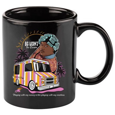 Big Worms Vintage Funny Ice Cream What Chu Want 11oz C Handle Ceramic Mug