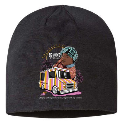 Big Worms Vintage Funny Ice Cream What Chu Want Sustainable Beanie