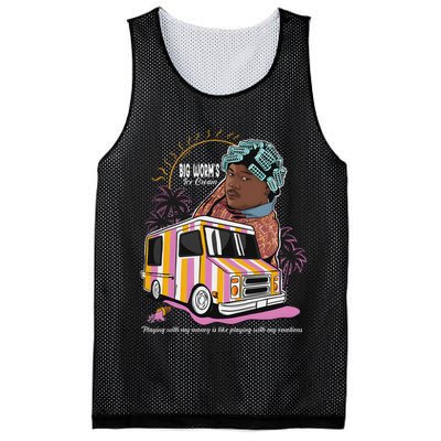Big Worms Vintage Funny Ice Cream What Chu Want Mesh Reversible Basketball Jersey Tank