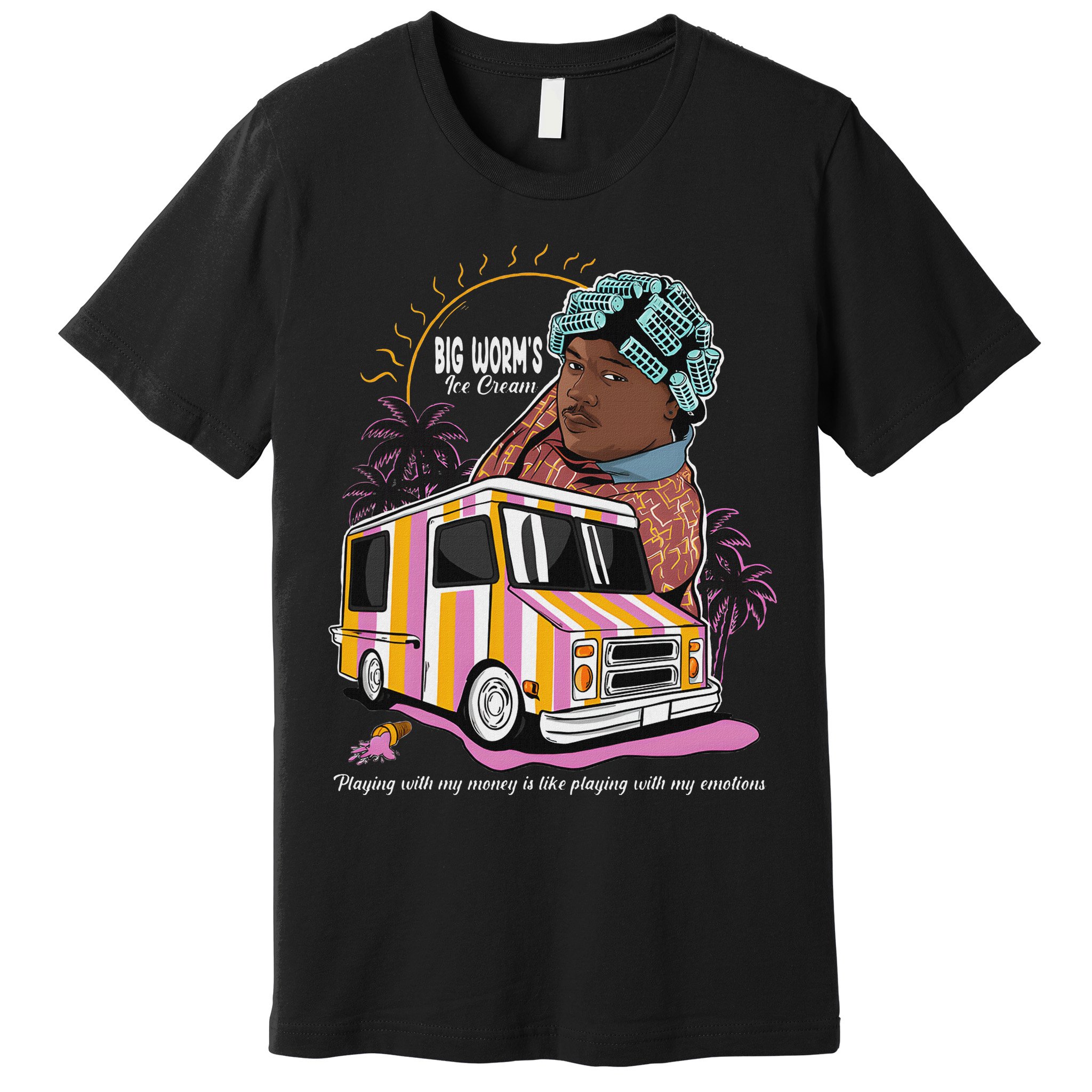 Big Worms Vintage Funny Ice Cream What Chu Want Premium T-Shirt