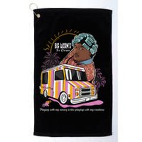 Big Worms Vintage Funny Ice Cream What Chu Want Golf Towel