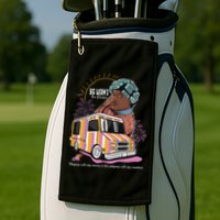 Big Worms Vintage Funny Ice Cream What Chu Want Golf Towel
