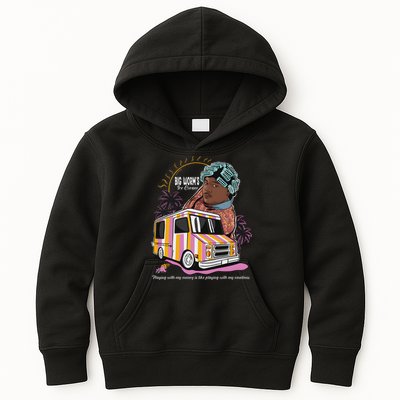 Big Worms Vintage Funny Ice Cream What Chu Want Kids Hoodie
