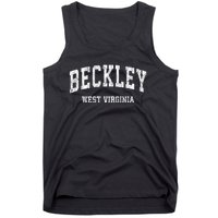 Beckley West Virginia Wv Vintage Varsity Sports Design Tank Top