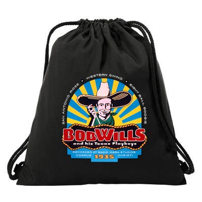 Bob Wills Western Boogie Swing Drawstring Bag