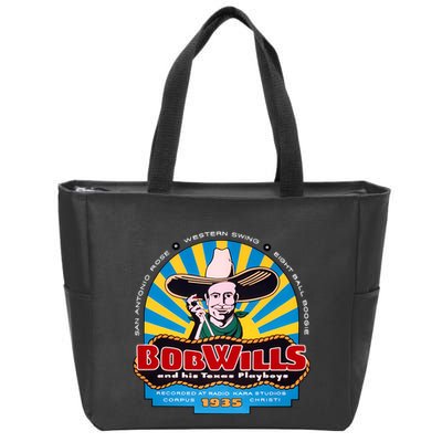 Bob Wills Western Boogie Swing Zip Tote Bag