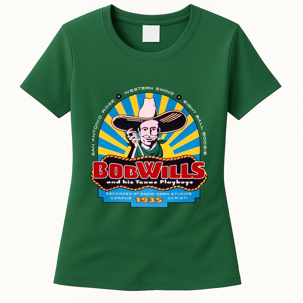 Bob Wills Western Boogie Swing Womens T-Shirt