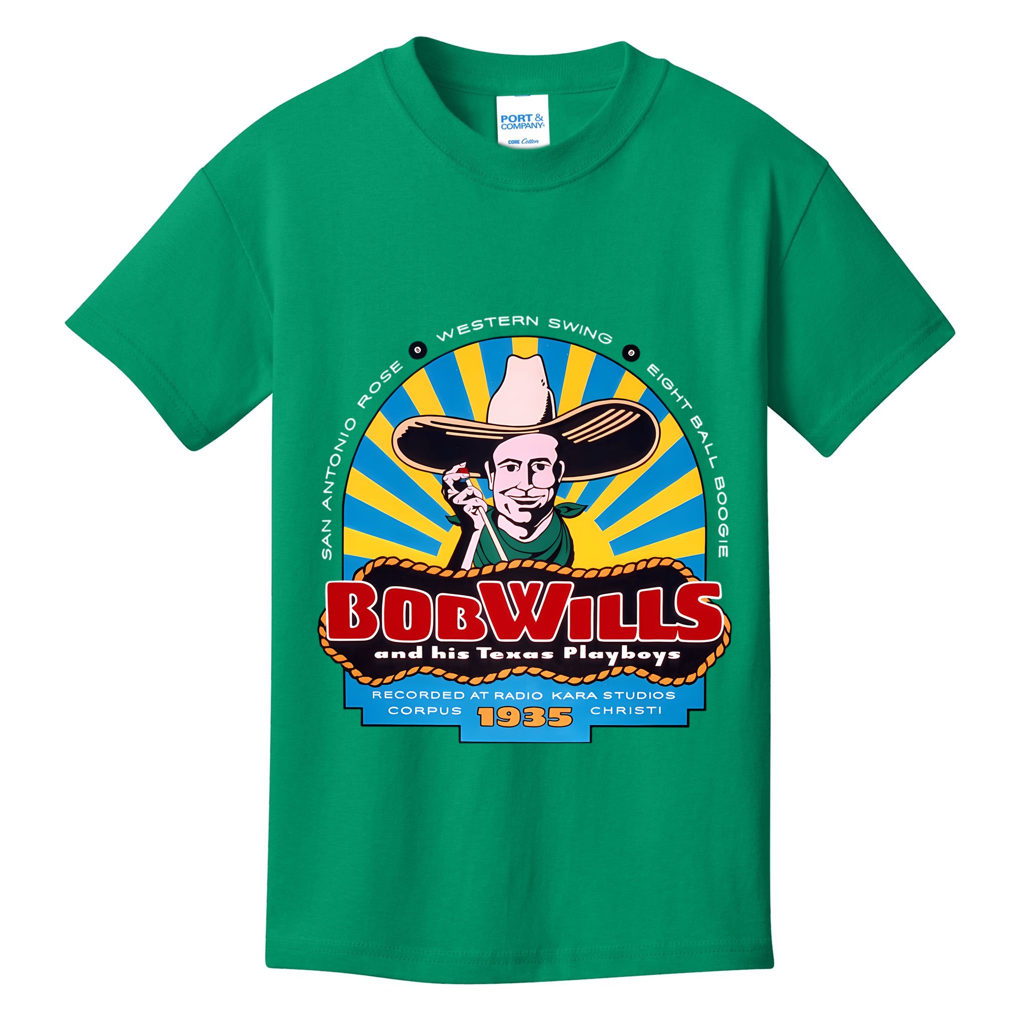 Bob Wills Western Boogie Swing Kids T-Shirt