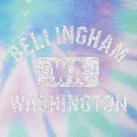 Bellingham Wa Washington Gym Style Distressed White Print Legacy Tie Dye Trucker Hat