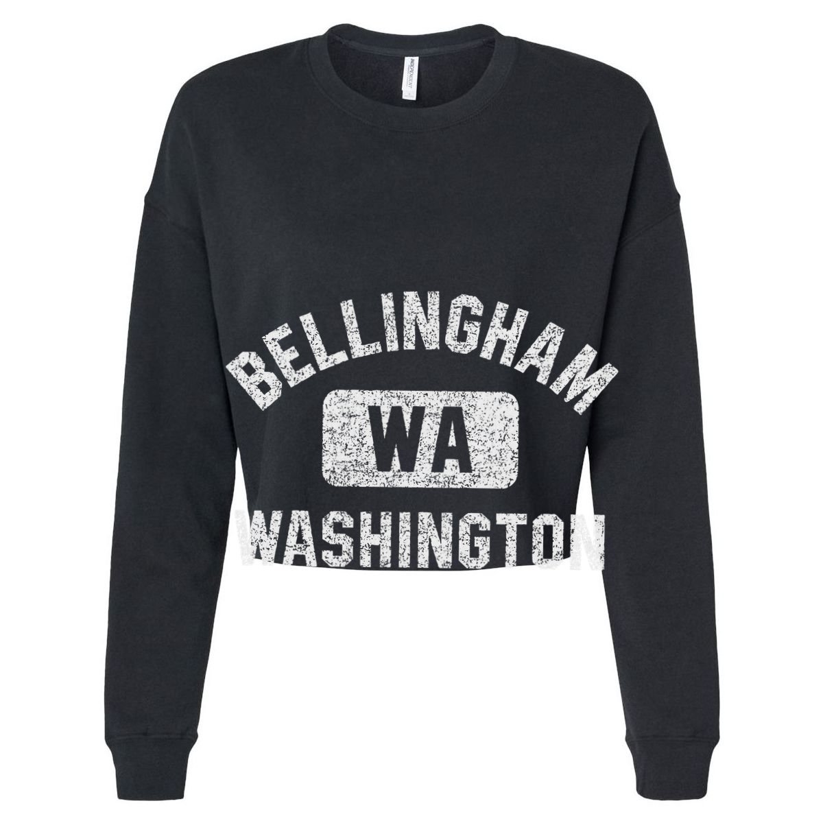 Bellingham Wa Washington Gym Style Distressed White Print Golf Towel
