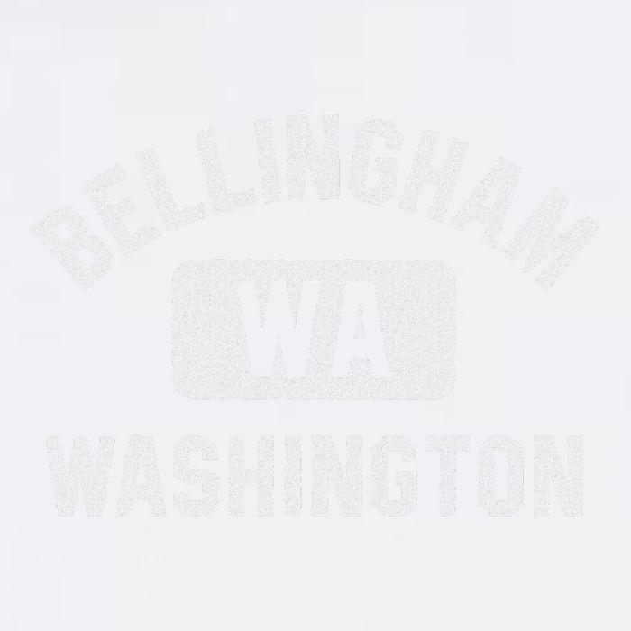 Bellingham Wa Washington Gym Style Distressed White Print Wool Snapback Cap
