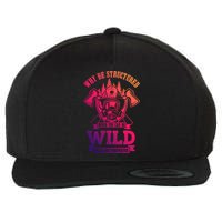 Be Wild Wildland Firefighter Axe And Mask Gift Wool Snapback Cap