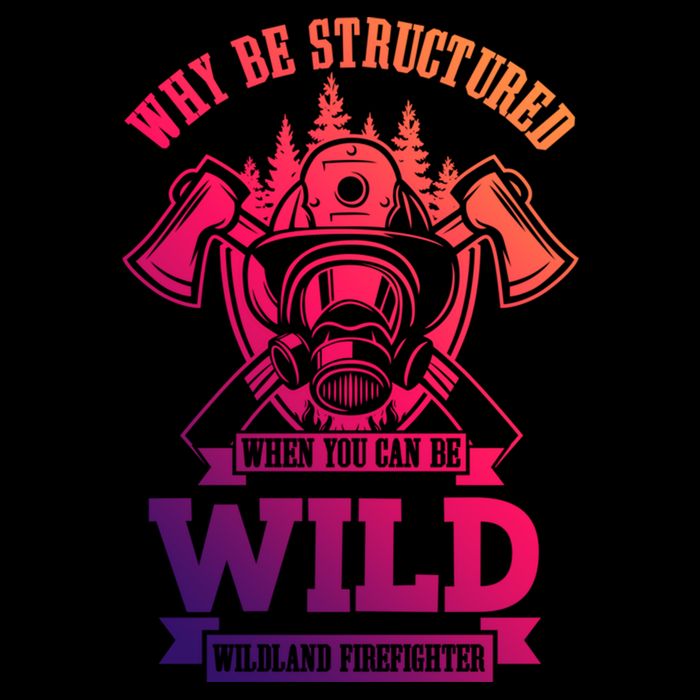 Be Wild Wildland Firefighter Axe And Mask Gift Wool Snapback Cap