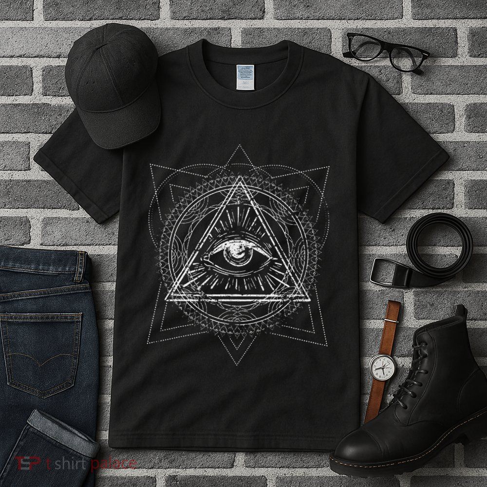Blackcraft Wiccan Witch Sacred Geometry Eye Occult Tall T-Shirt