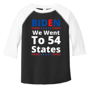 Biden We Went To 54 States Funny Joe Biden Saying Toddler Fine Jersey T-Shirt