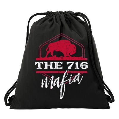 Bflo Wny West New York For The 716 Area Code Buffalo Ny Drawstring Bag