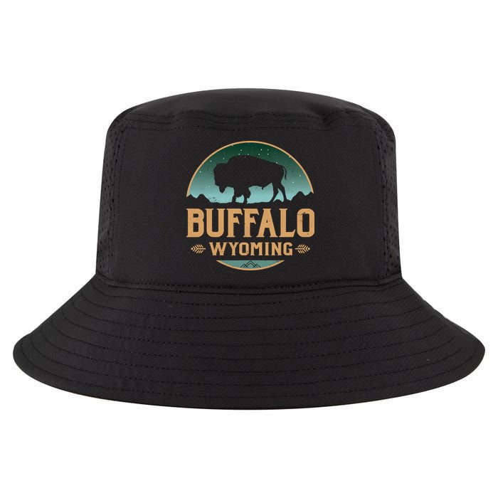 Buffalo Wyoming WY Buffalo Bison Cool Comfort Performance Bucket Hat
