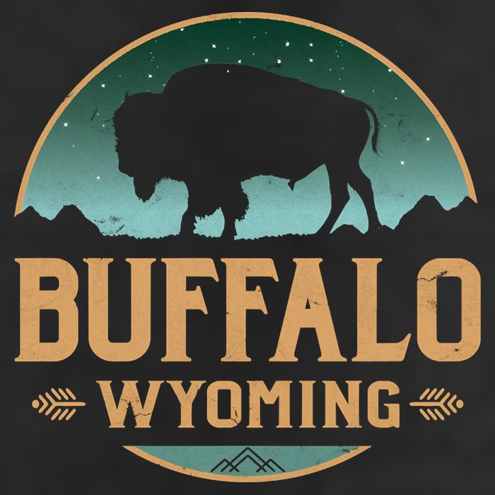 Buffalo Wyoming WY Buffalo Bison Cool Comfort Performance Bucket Hat