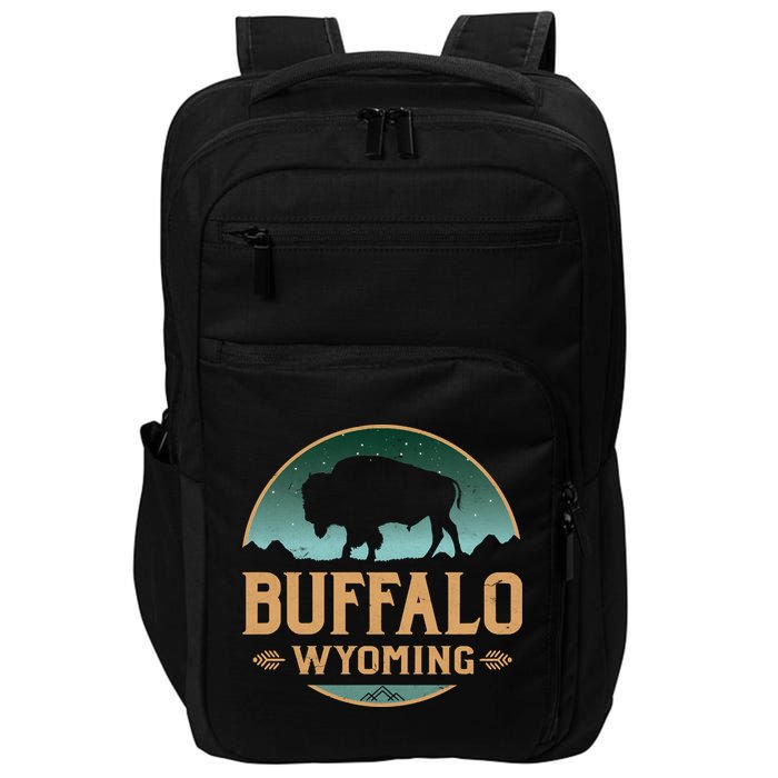 Buffalo Wyoming WY Buffalo Bison Impact Tech Backpack