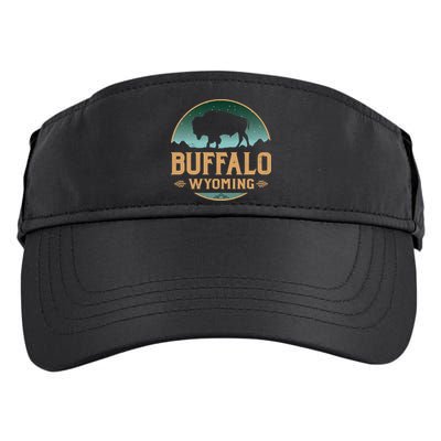 Buffalo Wyoming WY Buffalo Bison Adult Drive Performance Visor