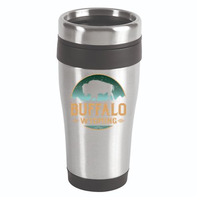 Buffalo Wyoming WY Buffalo Bison 16oz Travel Tumbler